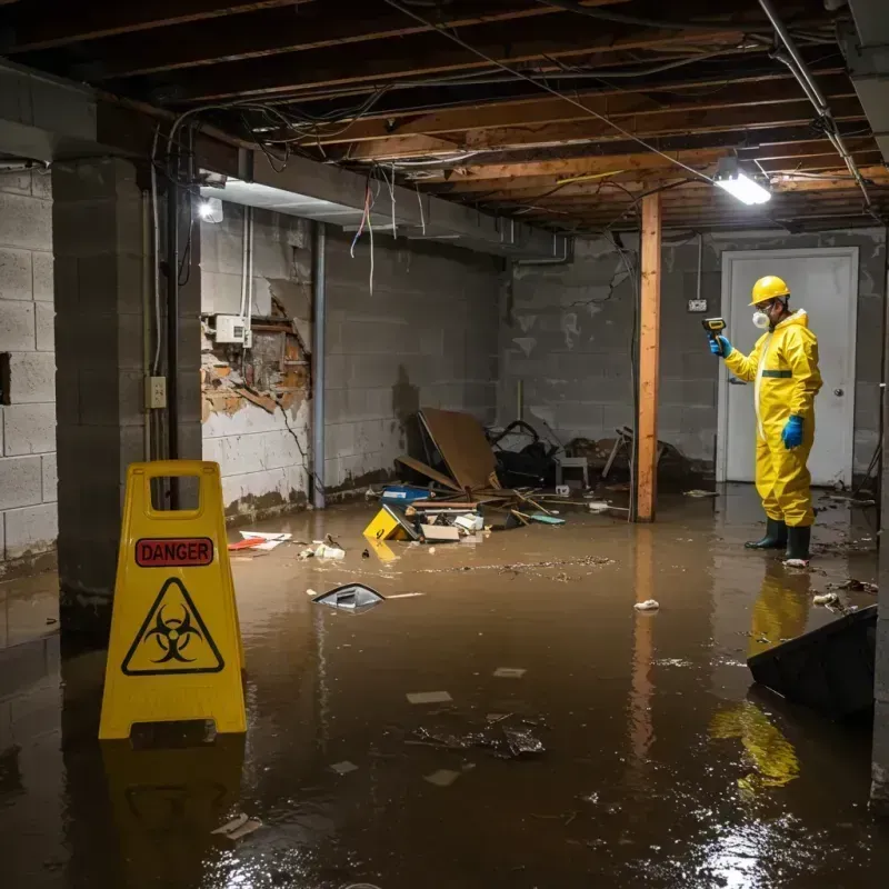 Flooded Basement Electrical Hazard in Ravena, NY Property